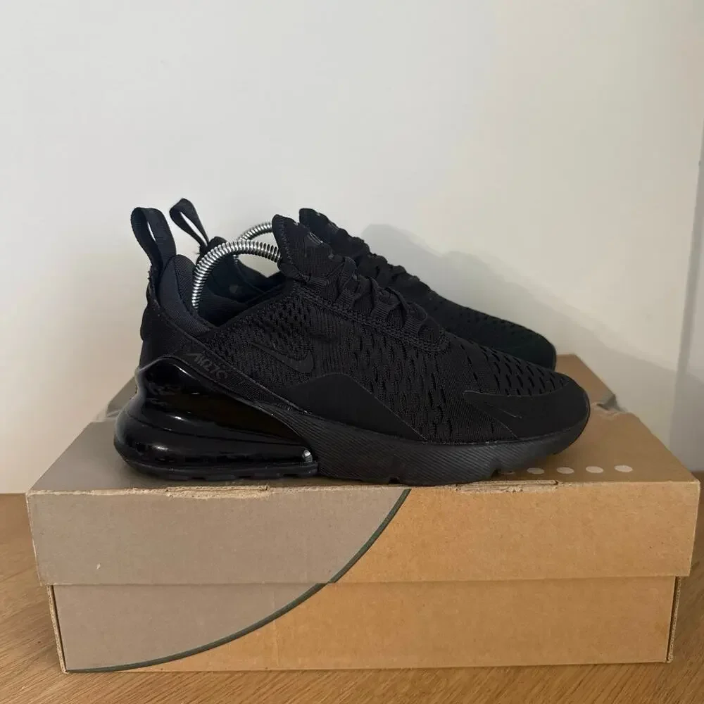 Nike Air Max 270 ‘Triple Black’ Women Sneakers- SZ 6